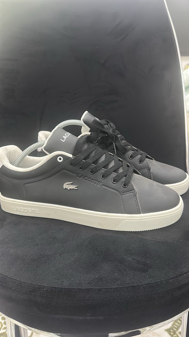 Lacoste Siyah Gri Erkek Spor Ayakkabı - Görsel 3