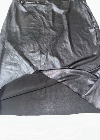 Siyah Deri kalem etek - Görsel 4