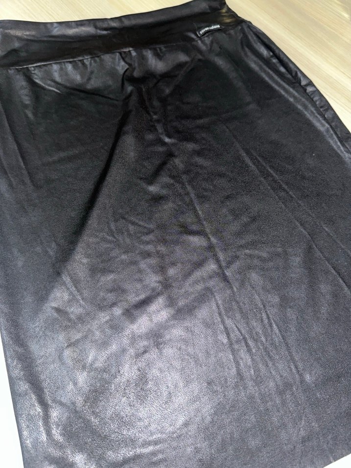 Siyah Deri kalem etek - Görsel 2