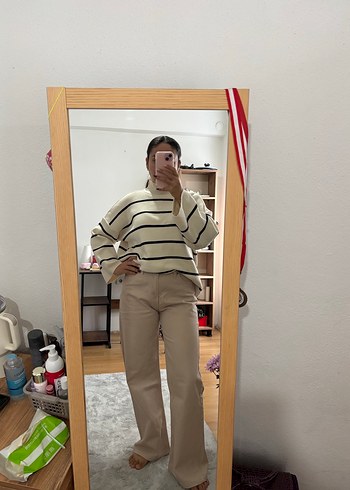 bej kot pantolon - Görsel 3