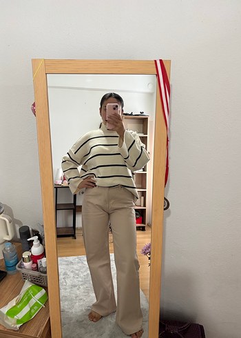 bej kot pantolon - Görsel 2