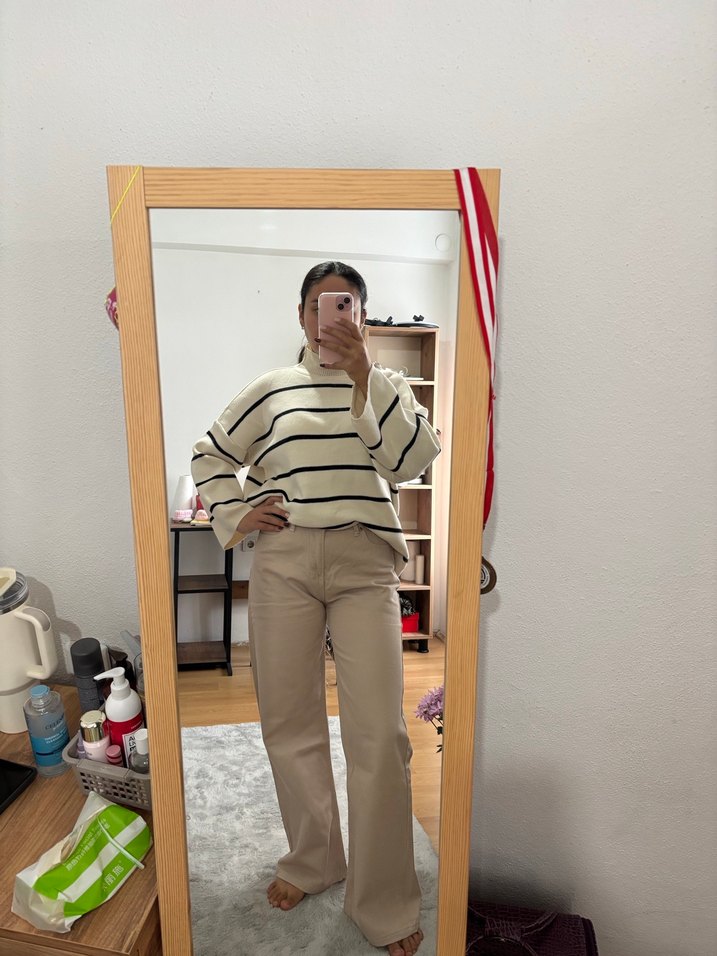 bej kot pantolon - Görsel 2