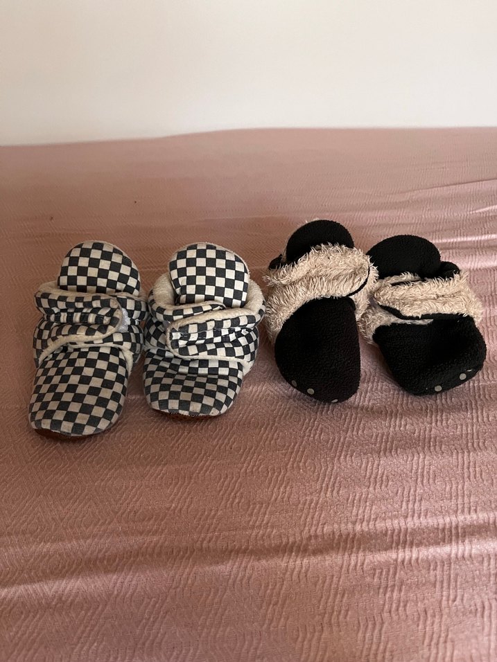 Ekose Desenli Kürklü  Ev botu panduf - Görsel 4