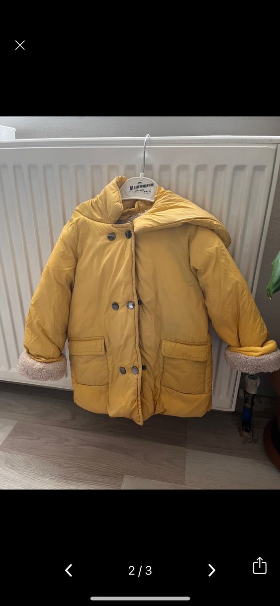 Zara içi kürklü  Kapüşonlu Erkek Çocuk Mont - Görsel 3