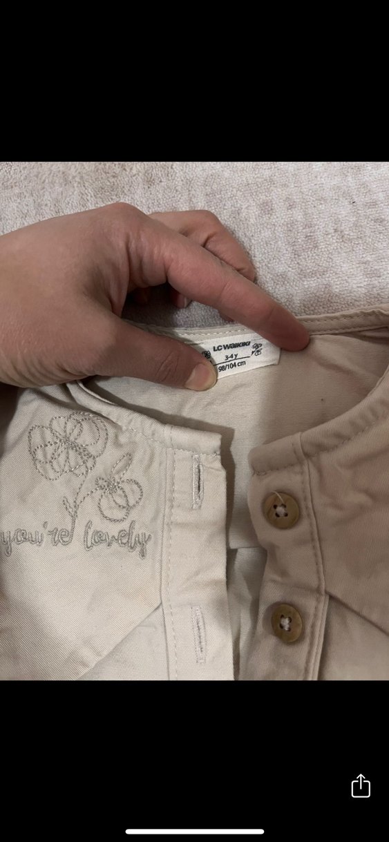 LCW Kemerli Bej Kız Tulum - Görsel 3