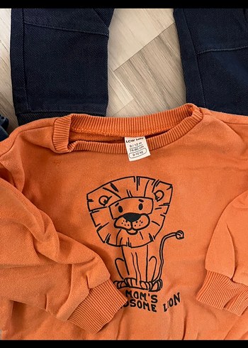 Kırmızı Kapüşonlu Denim Erkek Bebek Takımı - Görsel 6