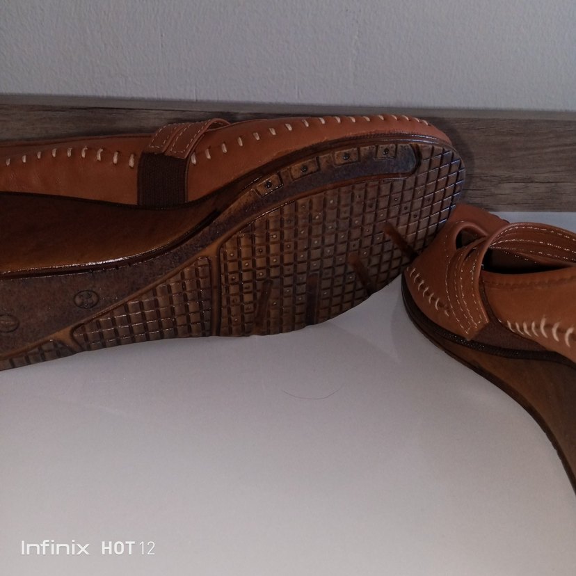 Taba Deri Kadın Dolgu Topuklu Babet - Görsel 4