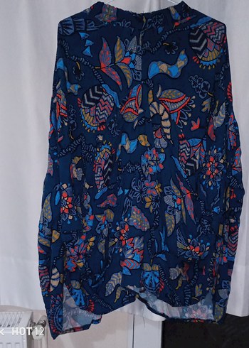 Renkli Püsküllü Bohem Uzun Tunik - Görsel 3