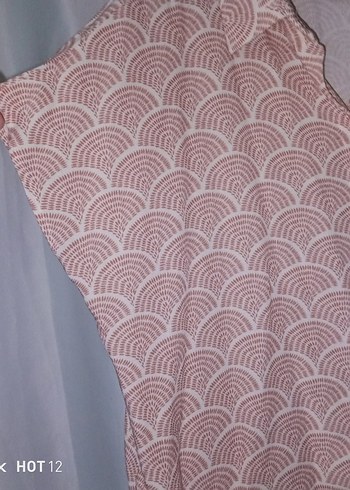 Kahverengi Desenli Keten Kadın Gömlek - Görsel 3