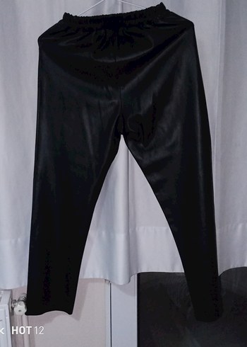Siyah Gotik Kadın deri kumaş Pantolon - Görsel 2