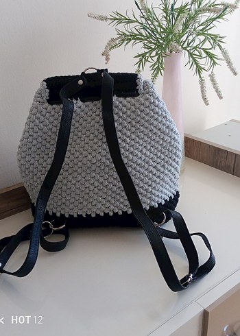 El Örgüsü Kadın Sırt Çantası - Görsel 5