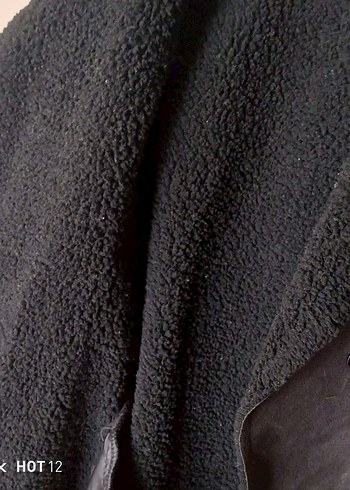 Düğmeli Siyah Deri Kadın Kaban - Görsel 4