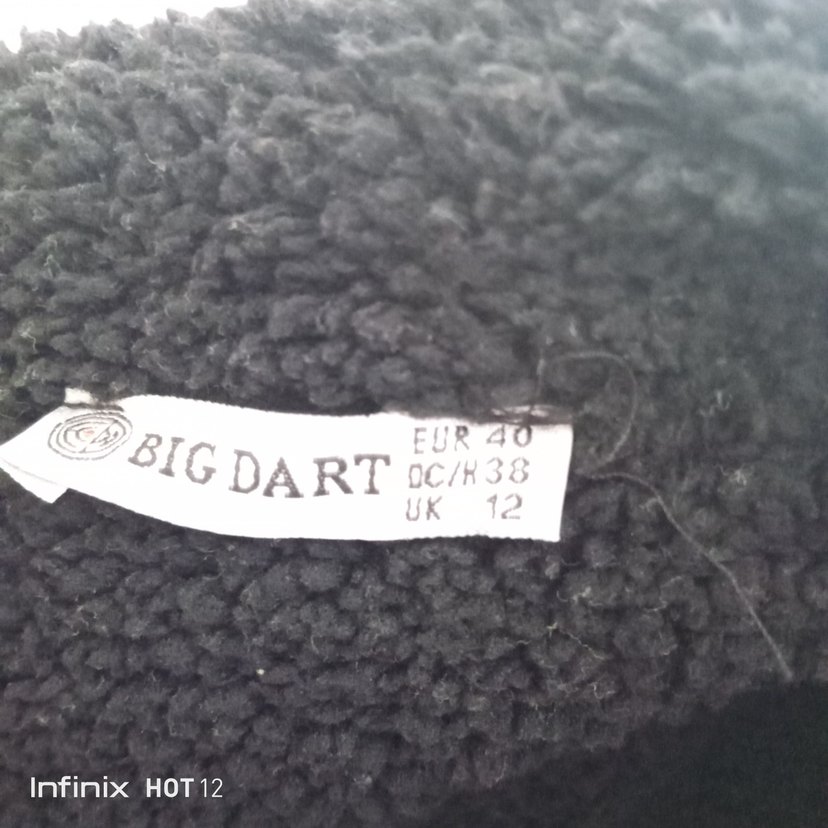 Düğmeli Siyah Deri Kadın Kaban - Görsel 3