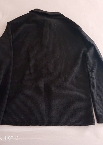 Erkek Siyah Uzun Kollu Polo Tişört - Görsel 3