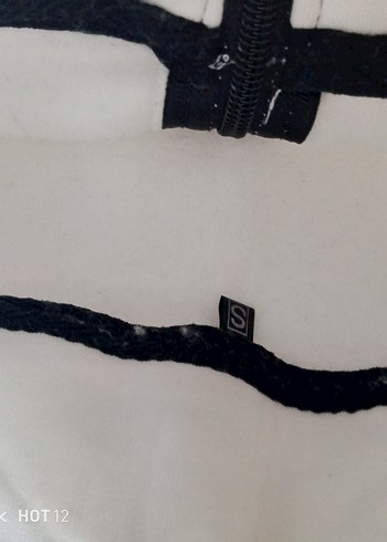 Erkek Beyaz Fermuarlı Sweatshirt - Görsel 4