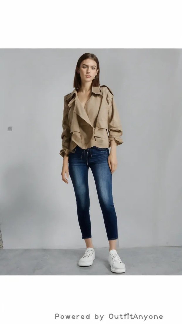 Koyu Mavi Regular Fit Denim Kadın Jean - Görsel 5