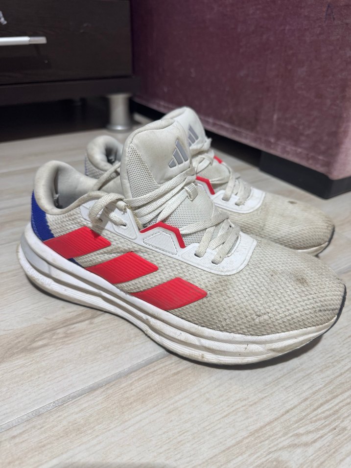 Gri-Beyaz Bağcıklı Erkek Spor Ayakkabı - Görsel 3