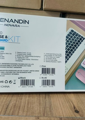Pembe Bluetooth Klavye ve Mouse Seti - Görsel 2