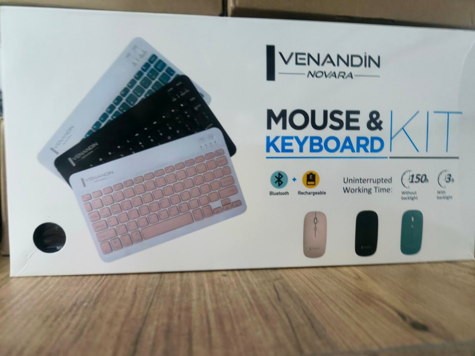Pembe Bluetooth Klavye ve Mouse Seti - Görsel 3