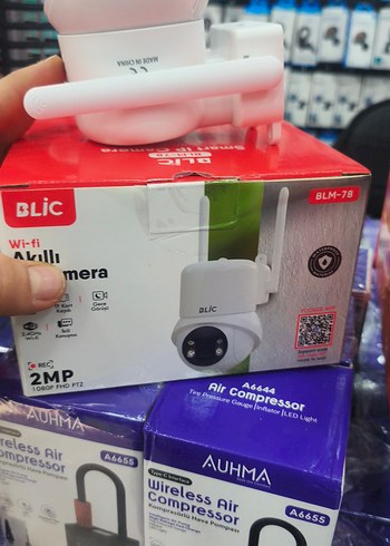 Beyaz Kablosuz Bebek Kamerası 360° Döner - Görsel 2