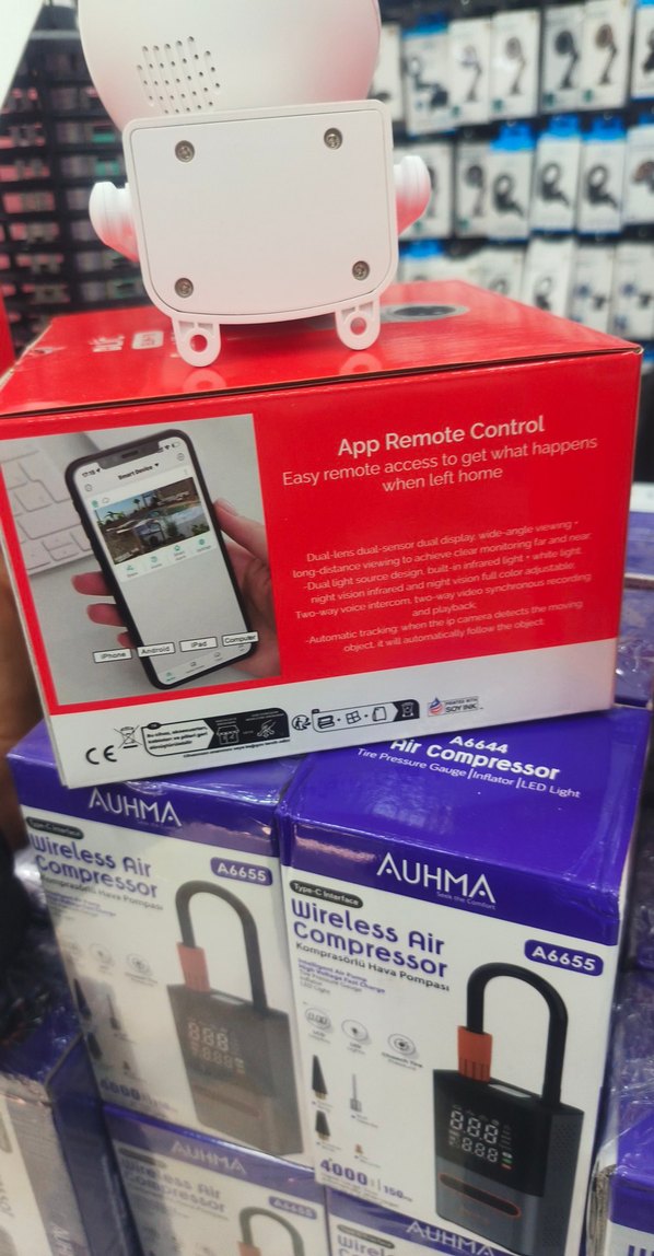 Beyaz Kablosuz Bebek Kamerası 360° Döner - Görsel 3