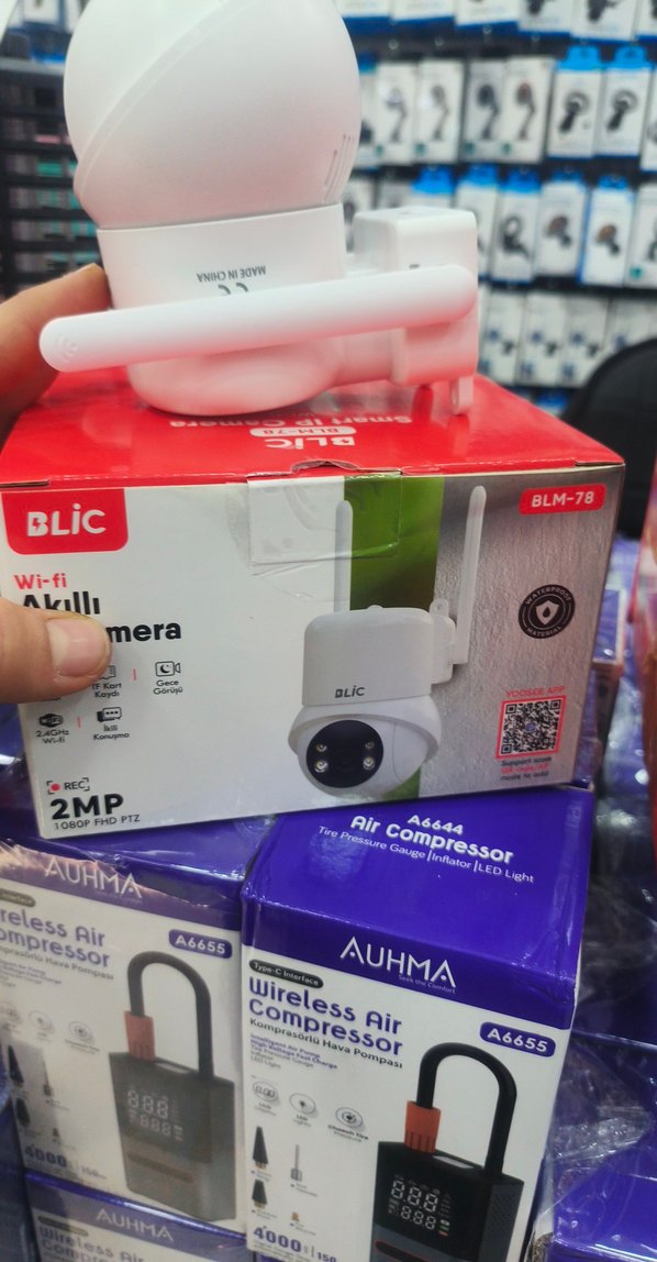 Beyaz Kablosuz Bebek Kamerası 360° Döner - Görsel 2