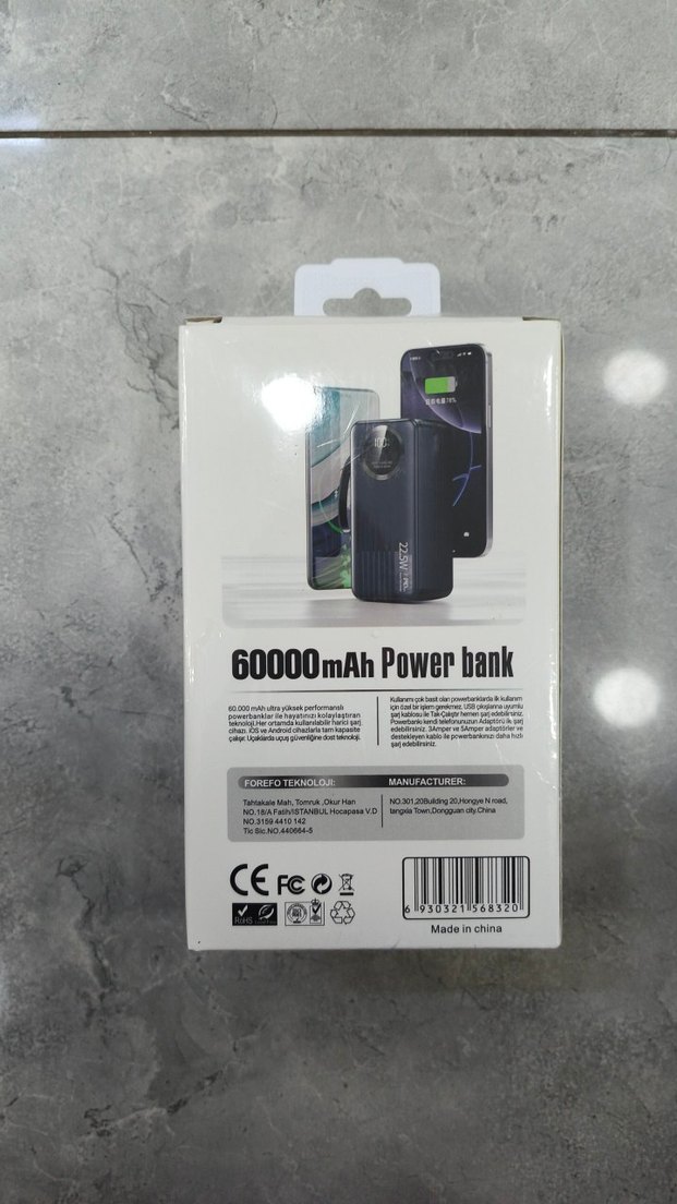 forefo 60.000 mAh Süper Hızlı Powerbank - Görsel 2