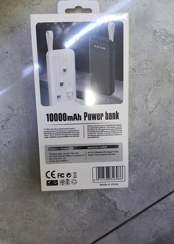 Forefo 10.000 mAh Beyaz Power Bank - Görsel 2