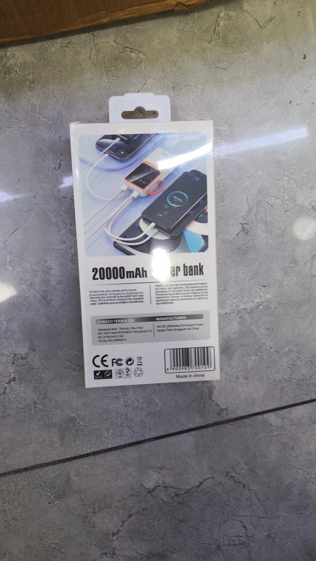 Forefo 20.000 mAh Süper Hızlı Power Bank - Görsel 2
