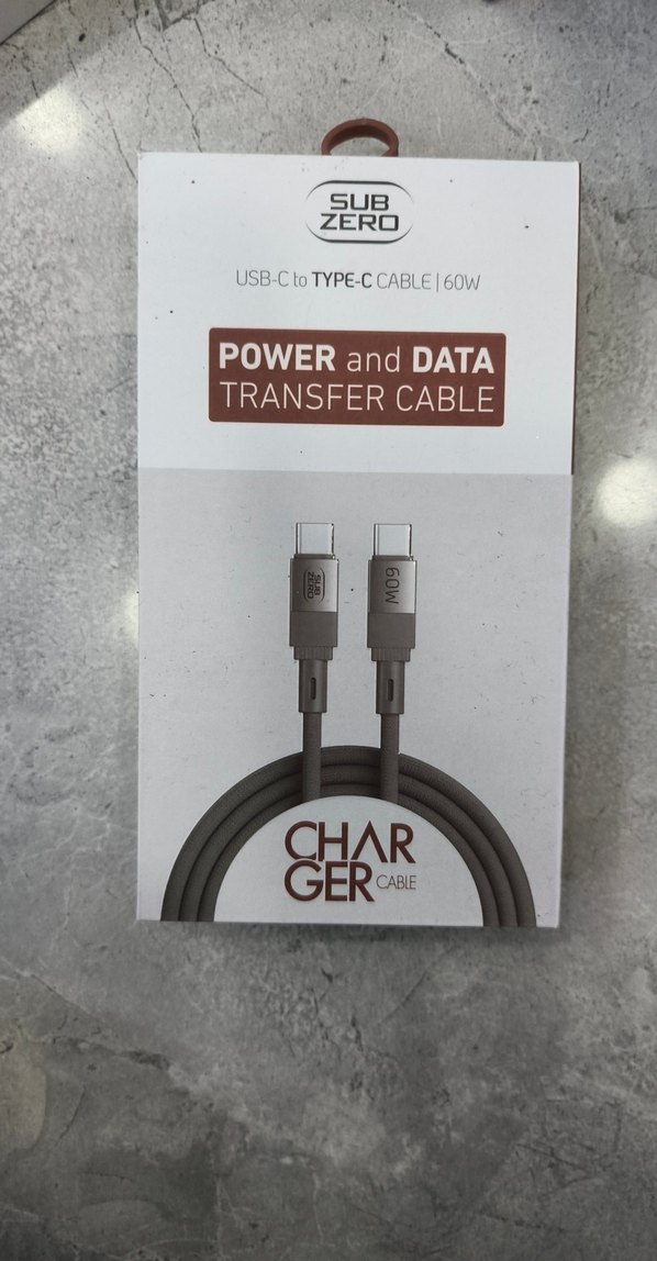 60W USB-C to USB-C Şarj ve Data Kablosu Gri - Görsel 2