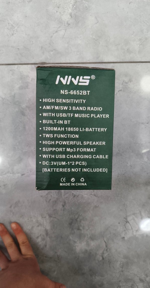 Renkli NS-6652BT 3 Bant Radyo ve Müzik Çalar - Görsel 4