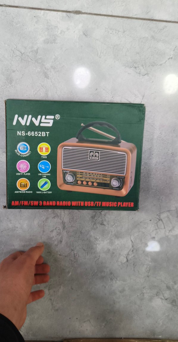 Renkli NS-6652BT 3 Bant Radyo ve Müzik Çalar - Görsel 3