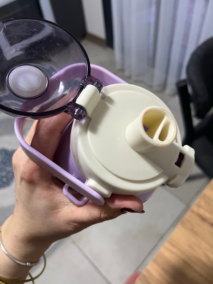 Pastel Mor Çocuk Termos Şişesi - Görsel 3