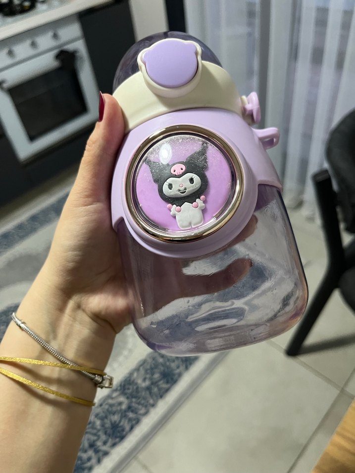 Pastel Mor Çocuk Termos Şişesi - Görsel 2