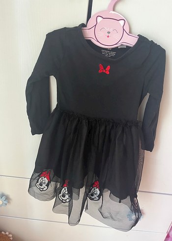 Uzun Kollu Siyah Gotik Kız Elbisesi - Görsel 4