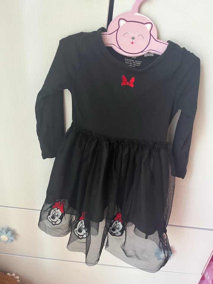 Uzun Kollu Siyah Gotik Kız Elbisesi - Görsel 4