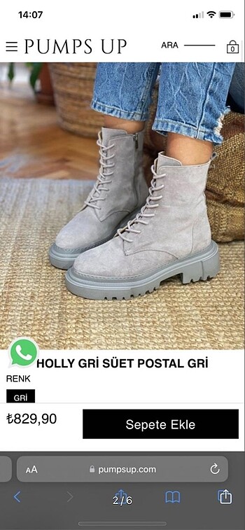 Diğer PumpsUp Holly Gri postal