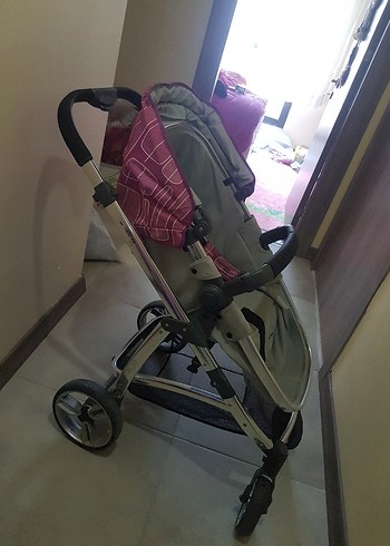 Gri ve Pembe Bebek Arabası - Görsel 10