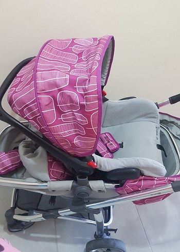 Gri ve Pembe Bebek Arabası - Görsel 7