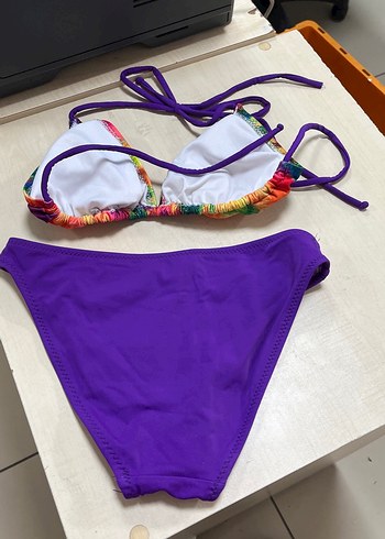 Renkli Bağlamalı İpli Kadın Bikini - Görsel 2