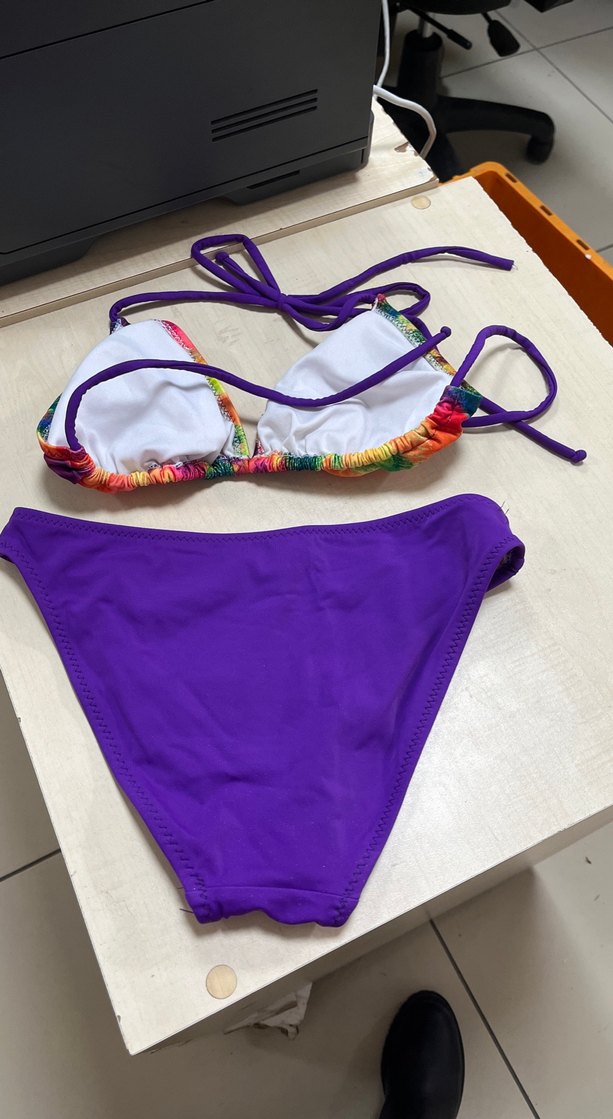 Renkli Bağlamalı İpli Kadın Bikini - Görsel 2