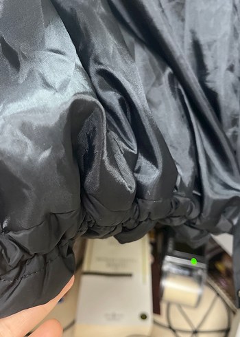 Kadın Siyah Fermuarlı Dik Yaka Mont - Görsel 3