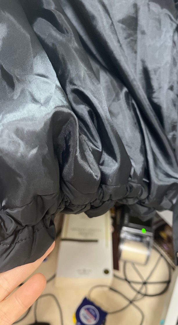 Kadın Siyah Fermuarlı Dik Yaka Mont - Görsel 3