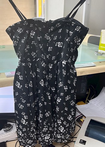 Siyah Straplez Midi Kadın Elbise - Görsel 2