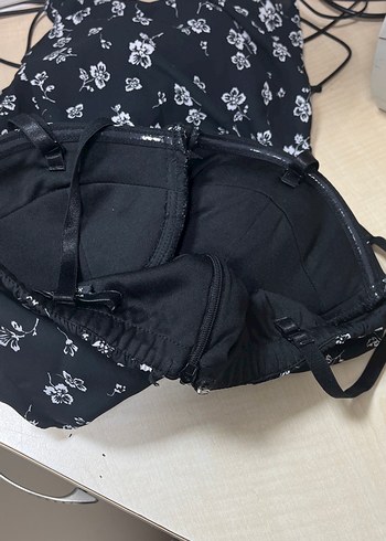 Siyah Straplez Midi Kadın Elbise - Görsel 3