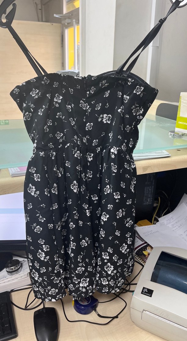 Siyah Straplez Midi Kadın Elbise - Görsel 2