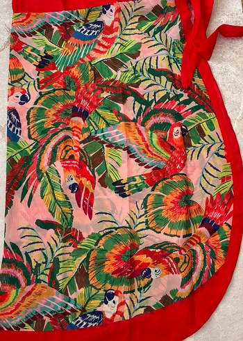 Çiçek Desenli mayo pareo takım - Görsel 6