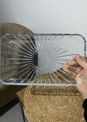 Bohem tarzda cam tabak sunum tabagı - Görsel 2