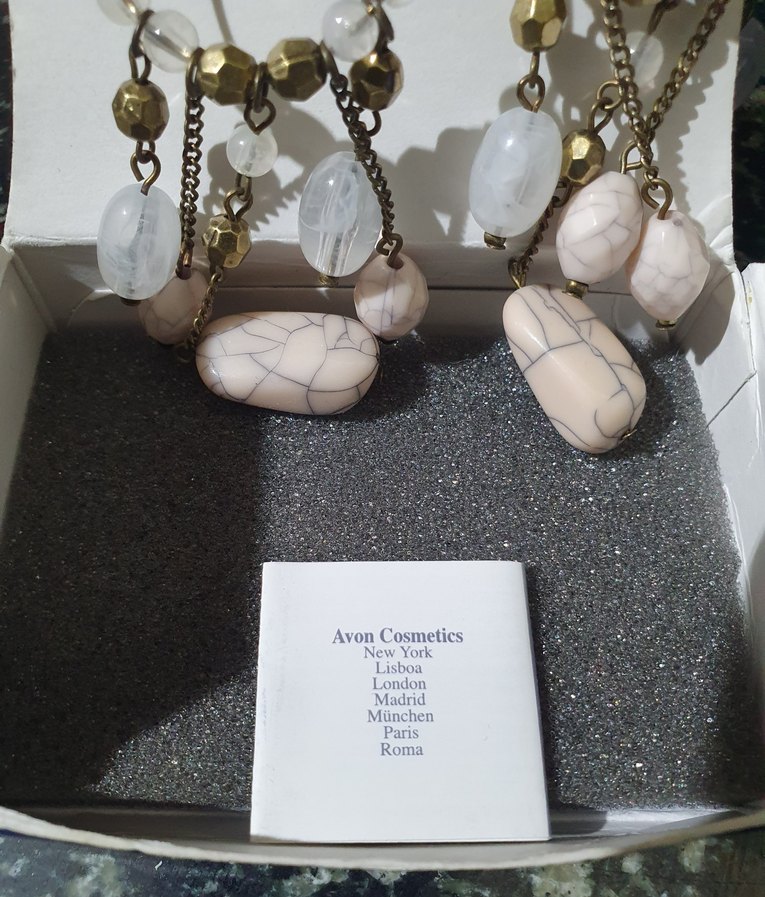 Avon Marka Bej Boncuklu Bohem Küpeler - Görsel 3