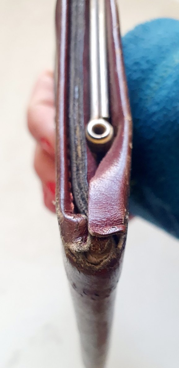 Kahverengi Vintage Deri Kadın Cüzdanı - Görsel 4